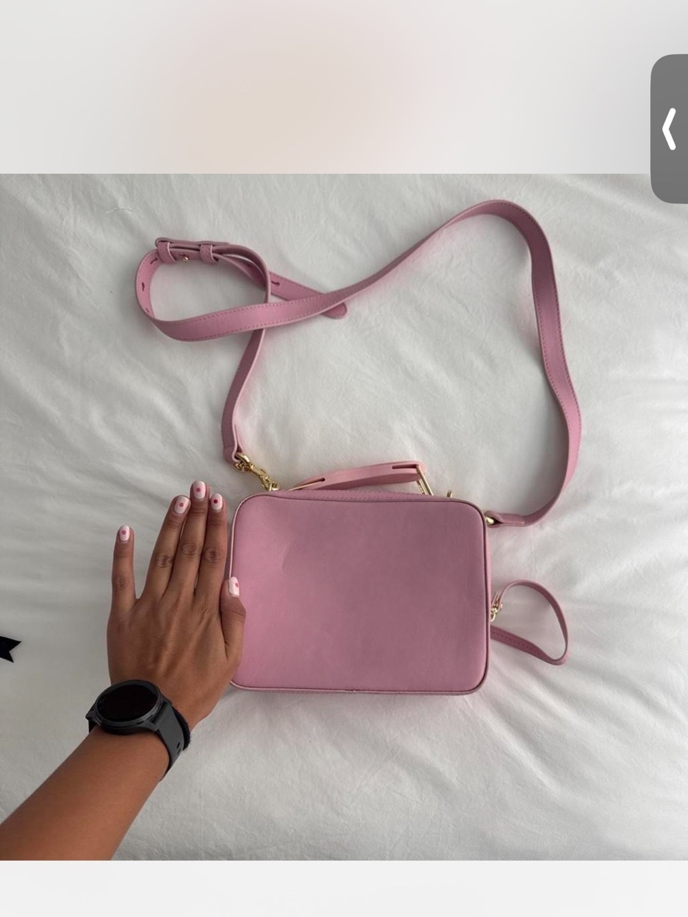 RARE MARC JACOBS pink anemone Pink Beaded Box Crossbody Bag - Picture 4 of 6